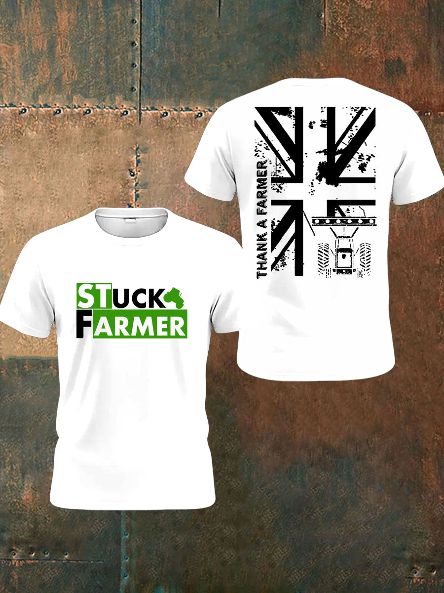 Men's British Farming Printed T-shirt