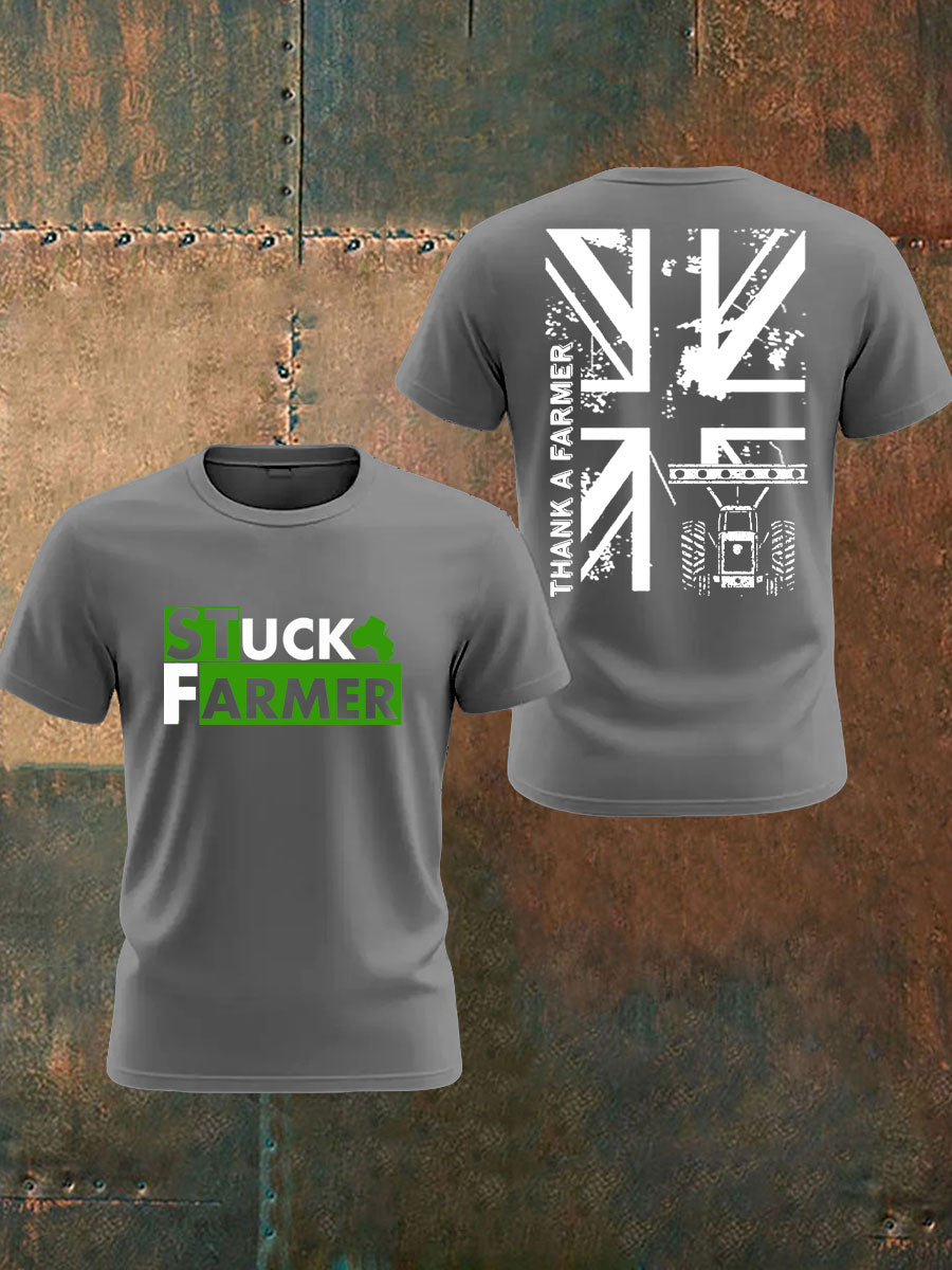 Men's British Farming Printed T-shirt