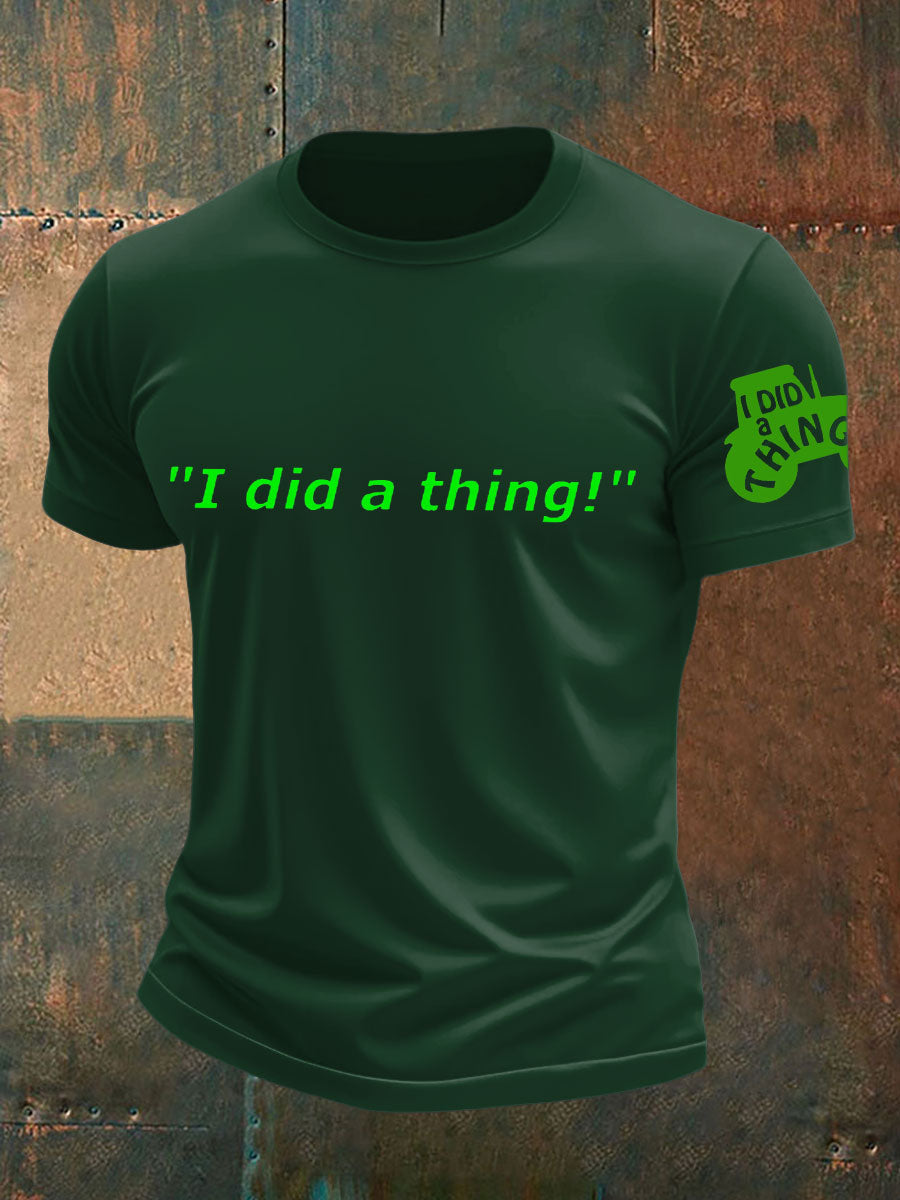 Men's British Farming Printed T-shirt