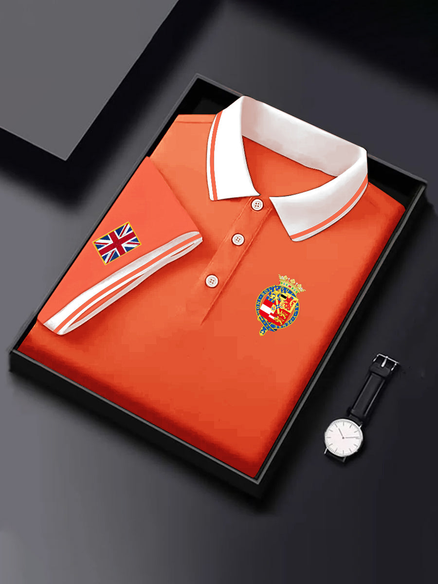 Men's Orange Day Casual Top