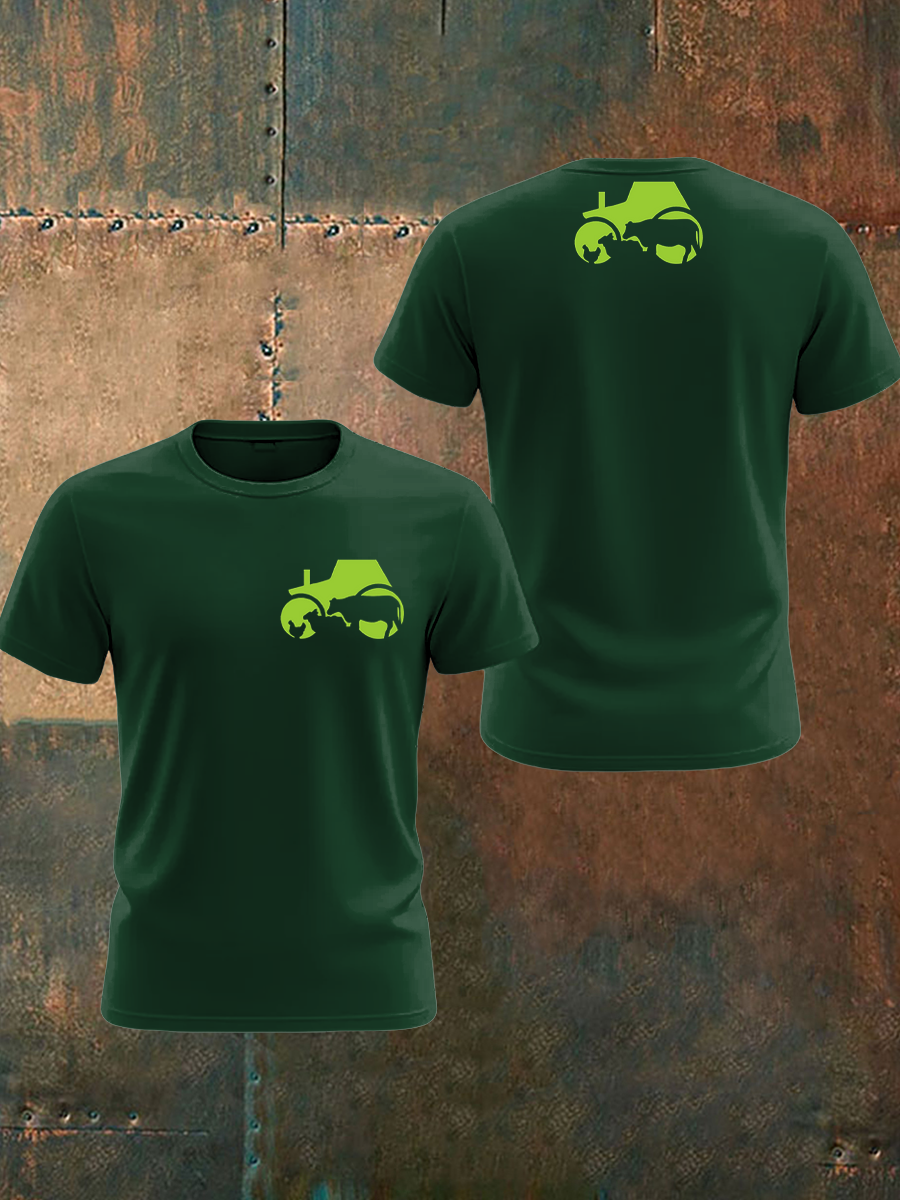 Men's British Farming Printed T-shirt