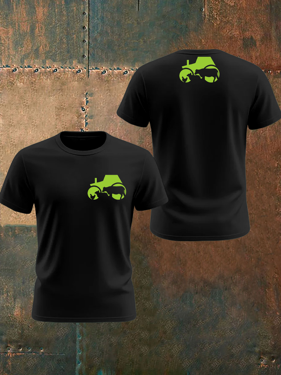 Men's British Farming Printed T-shirt