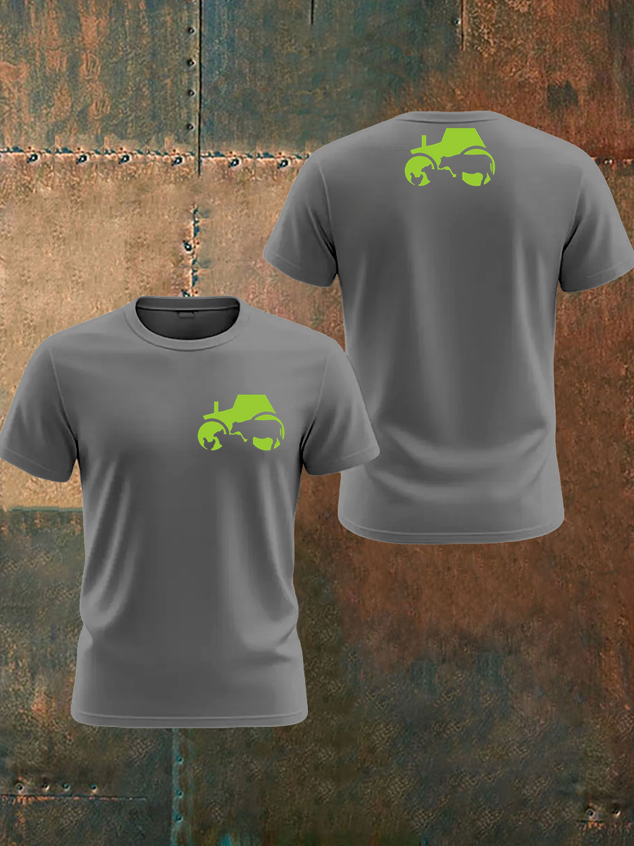 Men's British Farming Printed T-shirt