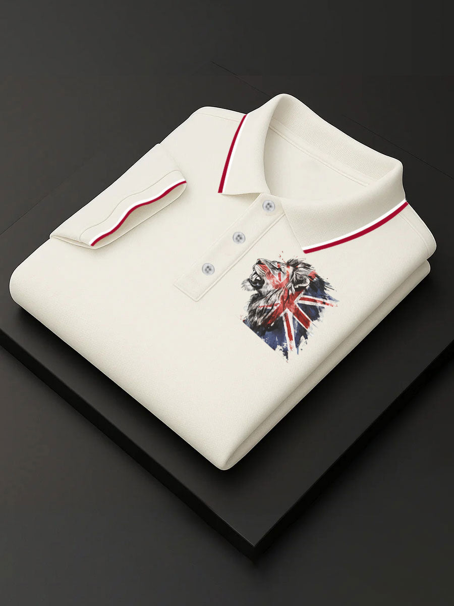 Men's Vintage England Flag Lion Casual Shirt