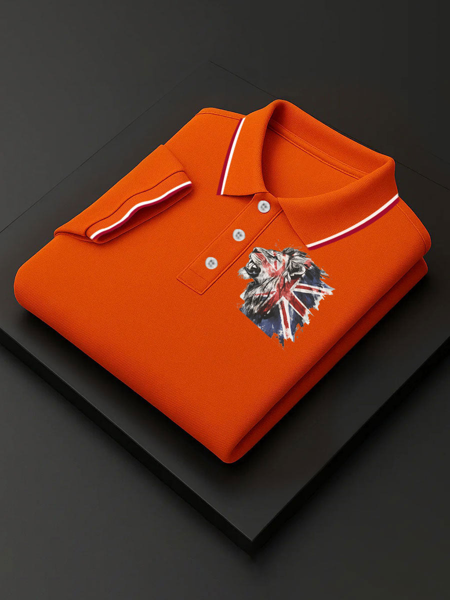 Men's Vintage England Flag Lion Casual Shirt