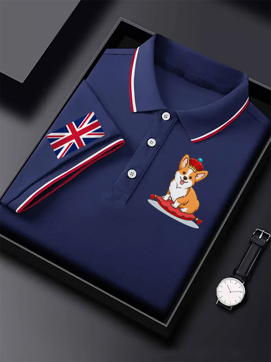 Men's Vintage British Corgi Casual Shirt