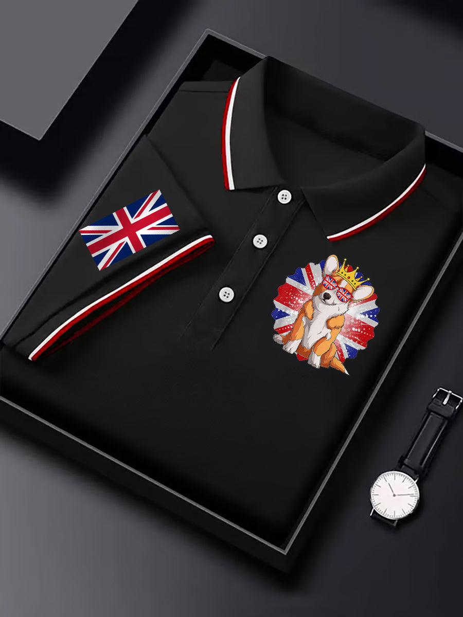 Men's Vintage British Corgi Casual Shirt