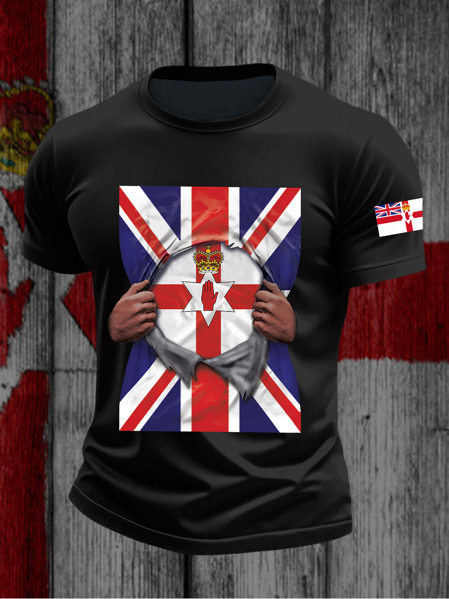 Men's Northern Ireland Printed Casual T-Shirt
