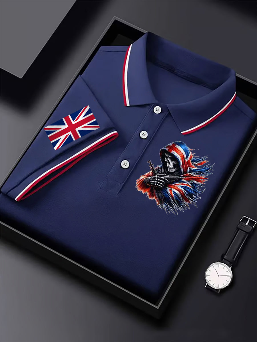 Men's Vintage England Flag Casual Shirt
