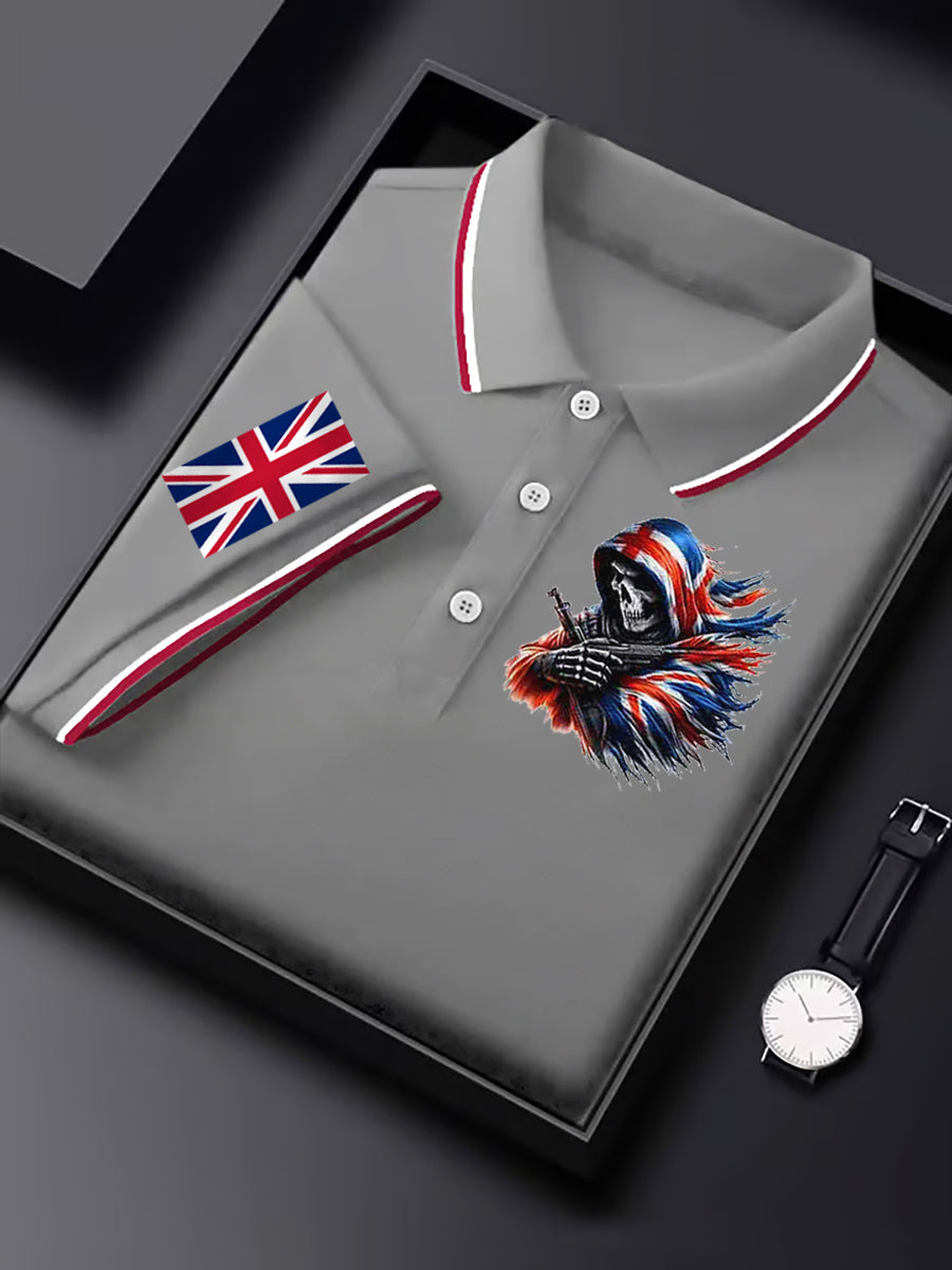 Men's Vintage England Flag Casual Shirt