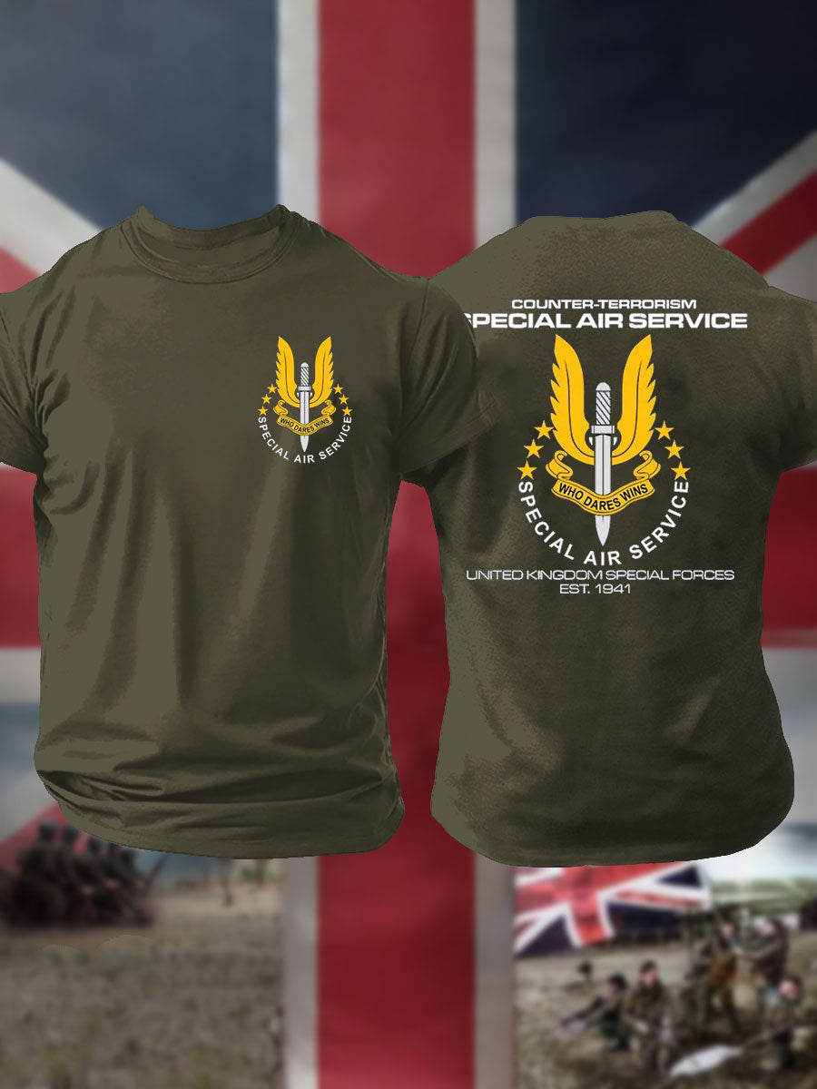 Men's SAS Special Air Service Printed T-shirt