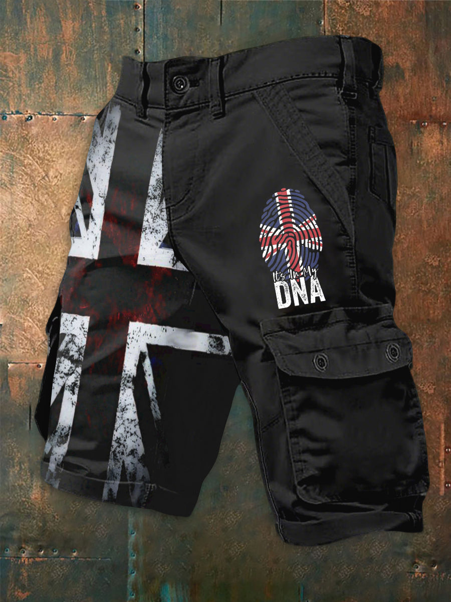 Men's UK Flag Print Casual Shorts