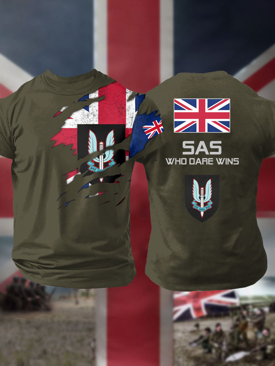 Men's SAS Special Air Service Printed T-shirt
