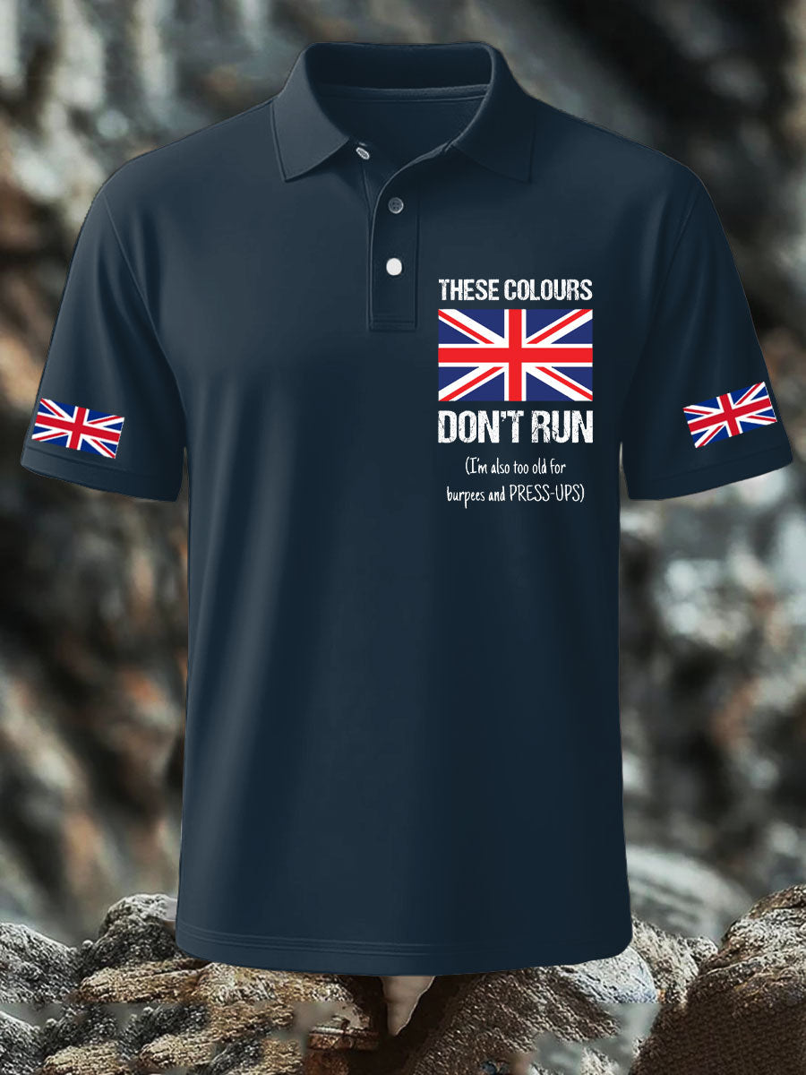 Men's UK Flag Pride Patriotic Printed Casual Tops