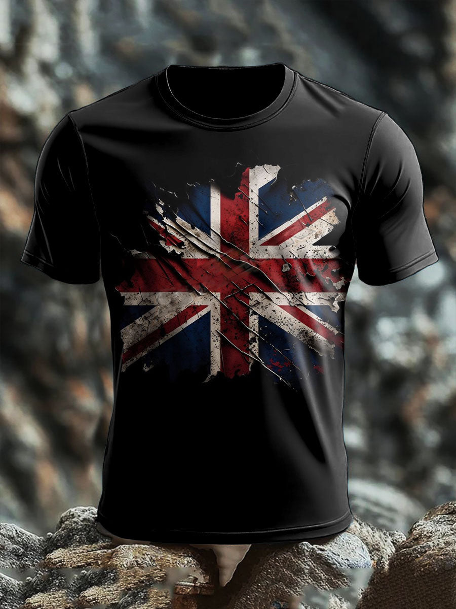 Men's UK Flag Printed T-shirt