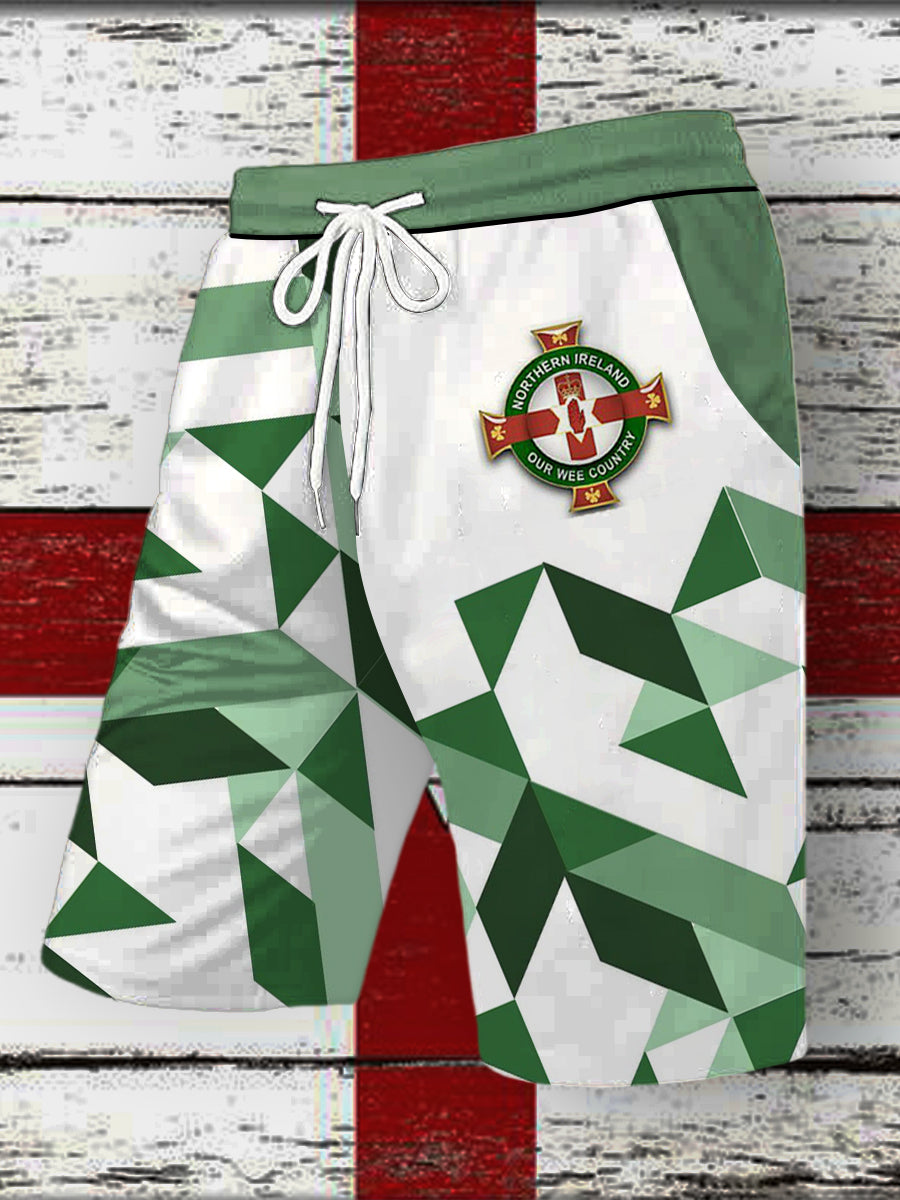 Men's Northern Ireland Printed Drawstring Shorts