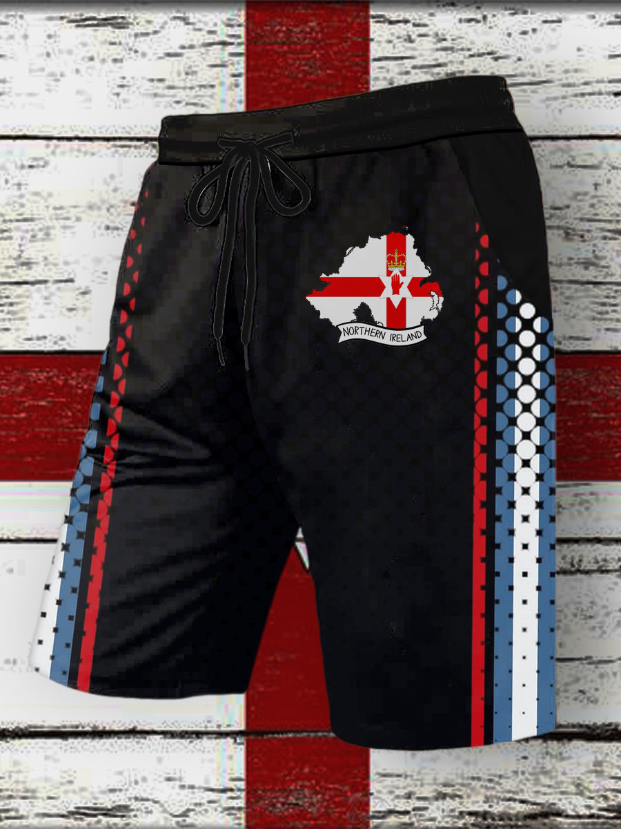 Men's Northern Ireland Printed Drawstring Shorts
