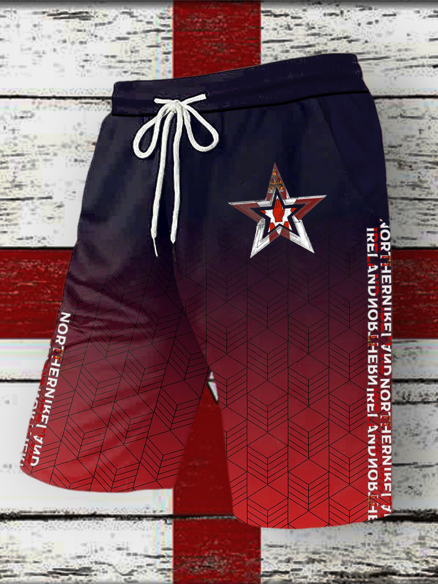 Men's Northern Ireland Printed Drawstring Shorts