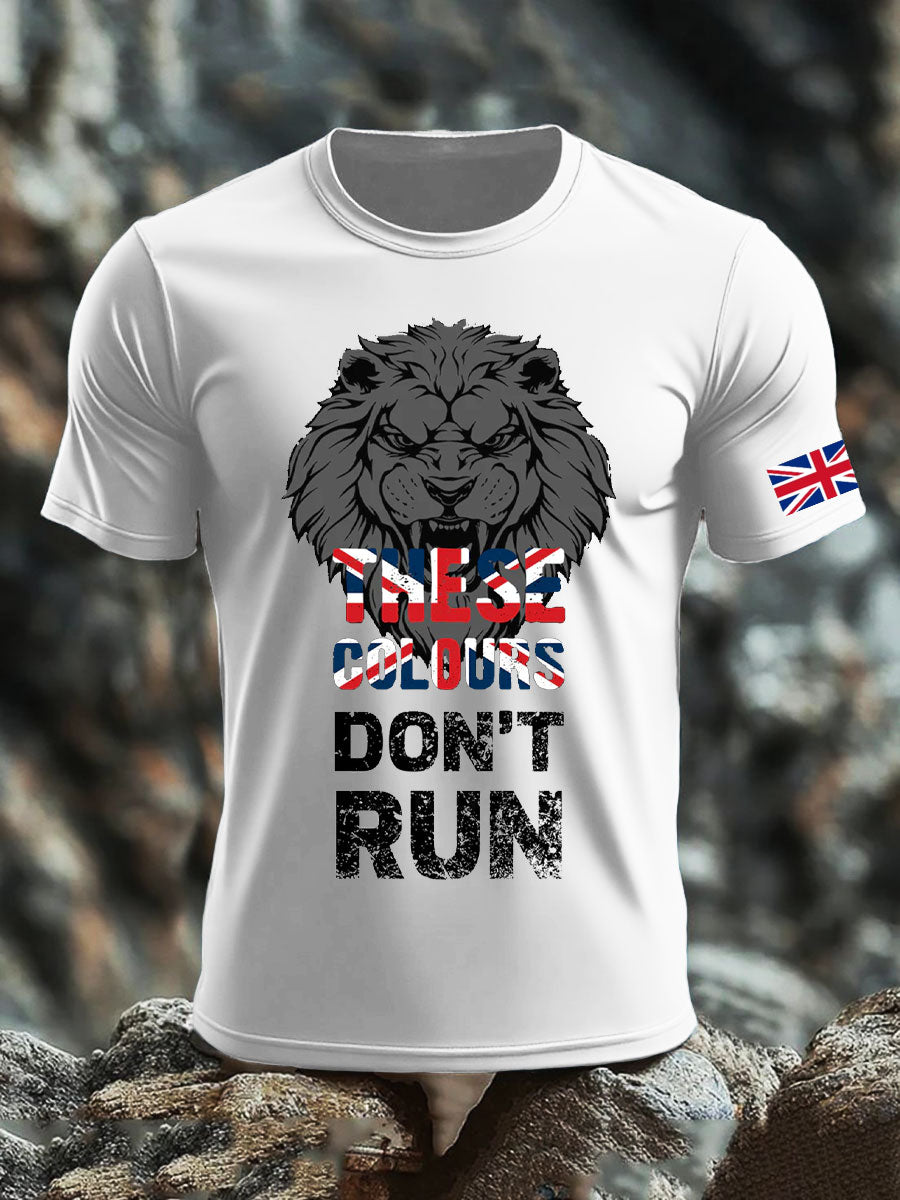 Men's UK Flag Pride Patriotic Printed T-shirt