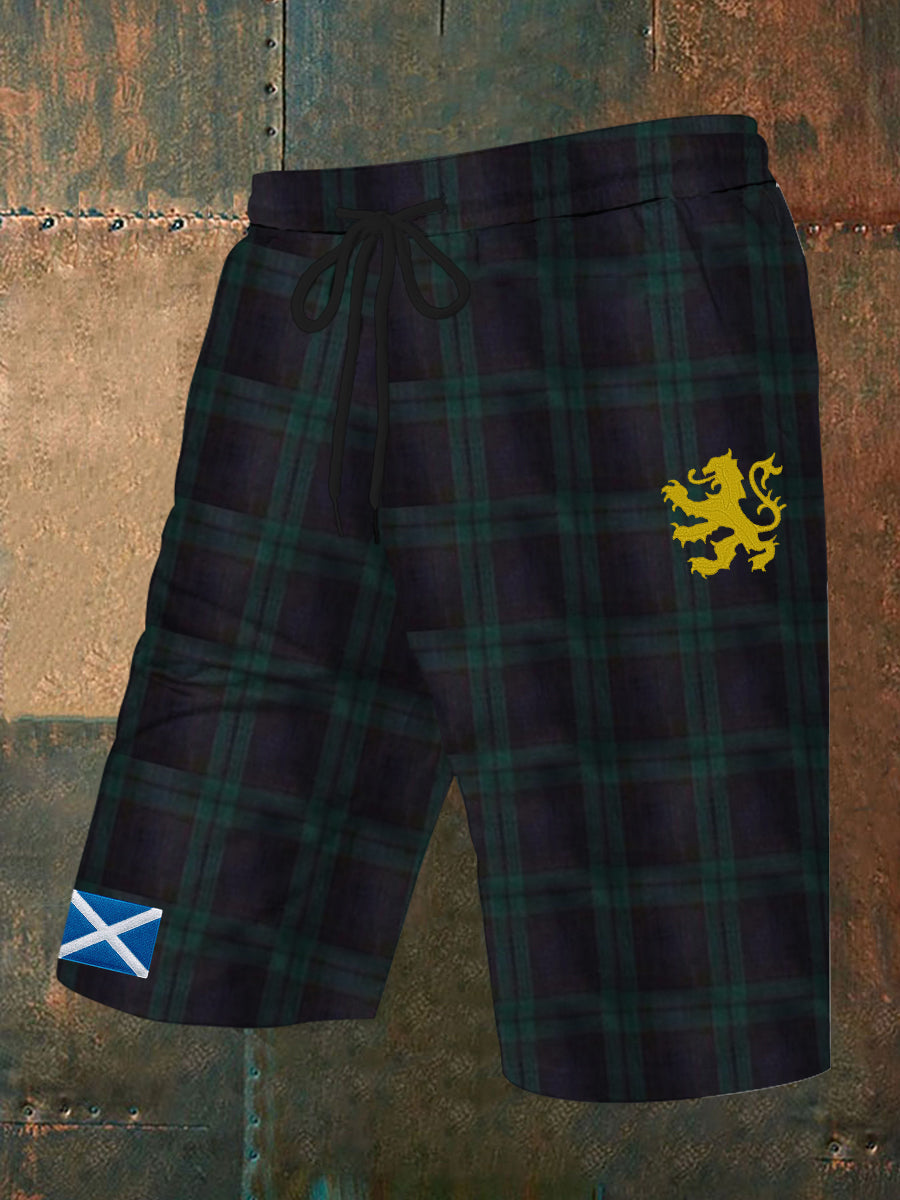 Men's Scotland Flag Printed Shorts