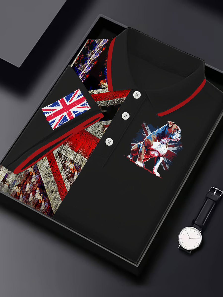 Men's Vintage England Flag Casual Shirt