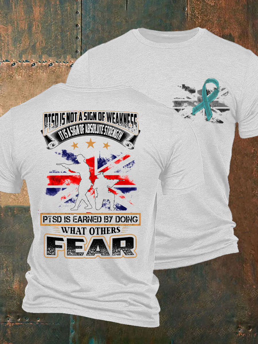 Men's PTSD Awareness Veteran T-shirt