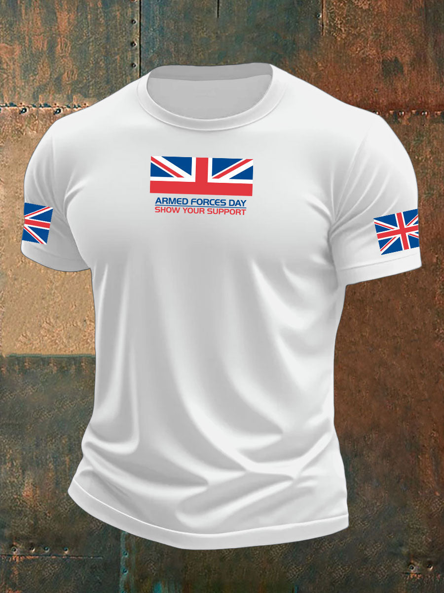 Men's Armed Force Day Printed T-shirt