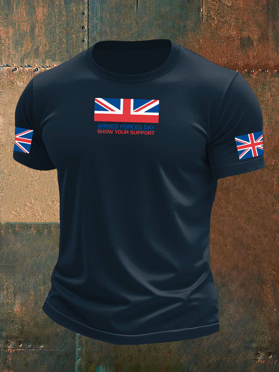 Men's Armed Force Day Printed T-shirt