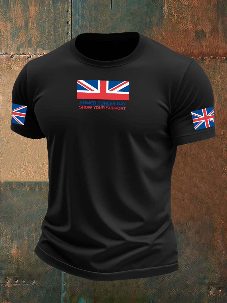 Men's Armed Force Day Printed T-shirt