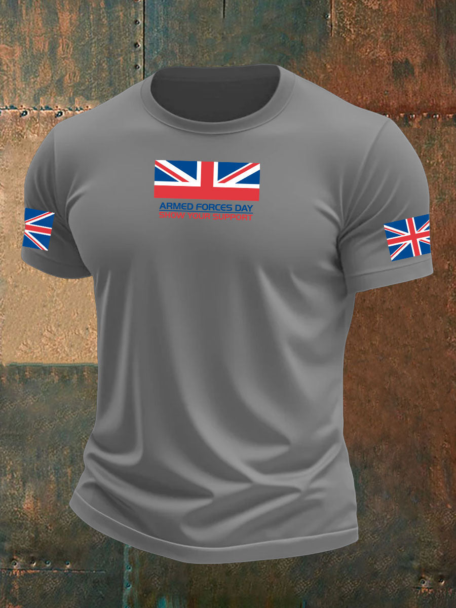Men's Armed Force Day Printed T-shirt