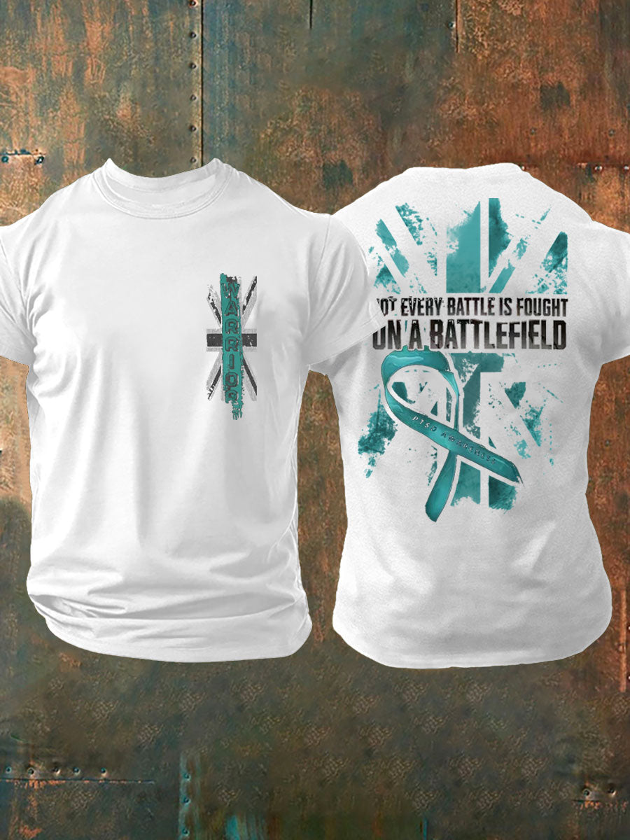 Men's PTSD Awareness Veteran Printed T-shirt