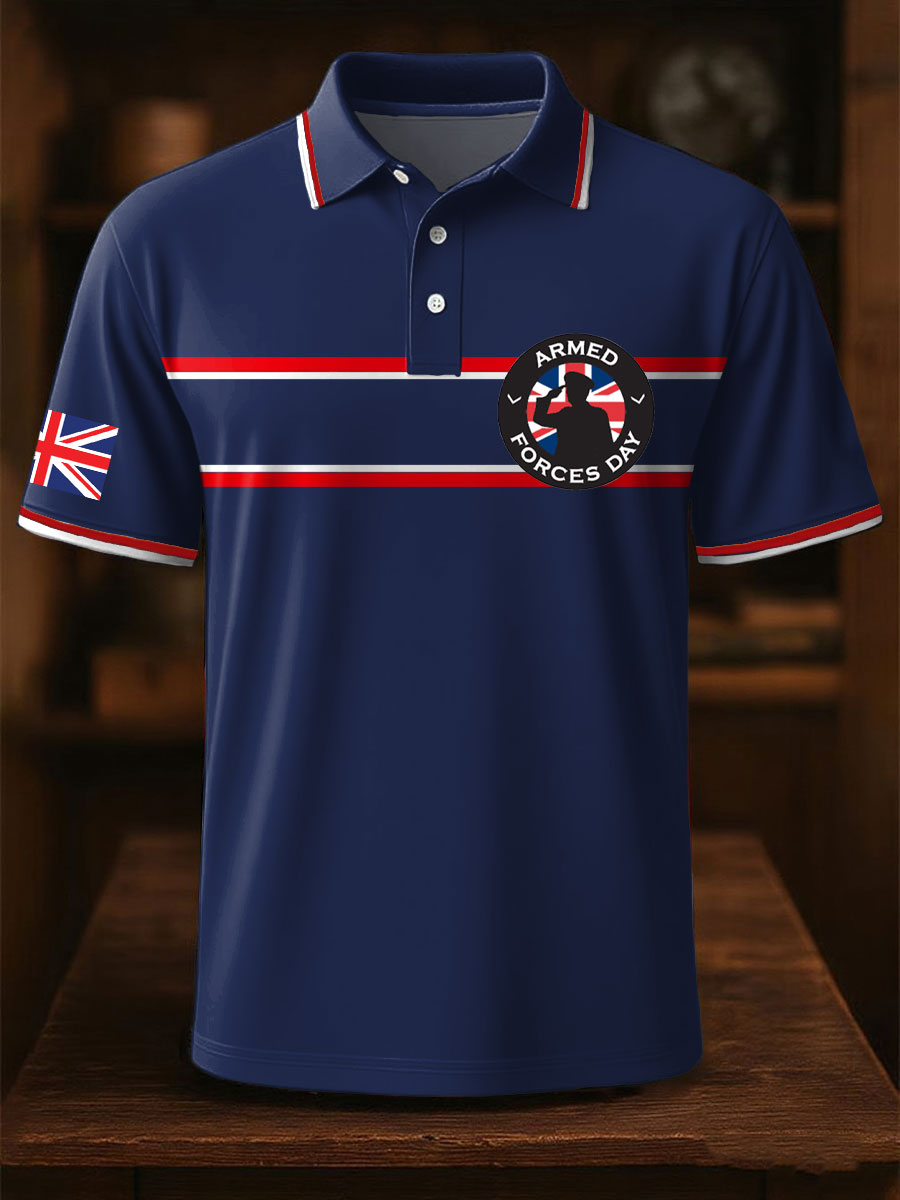 Men's UK Armed Forces Printed Casual Tops