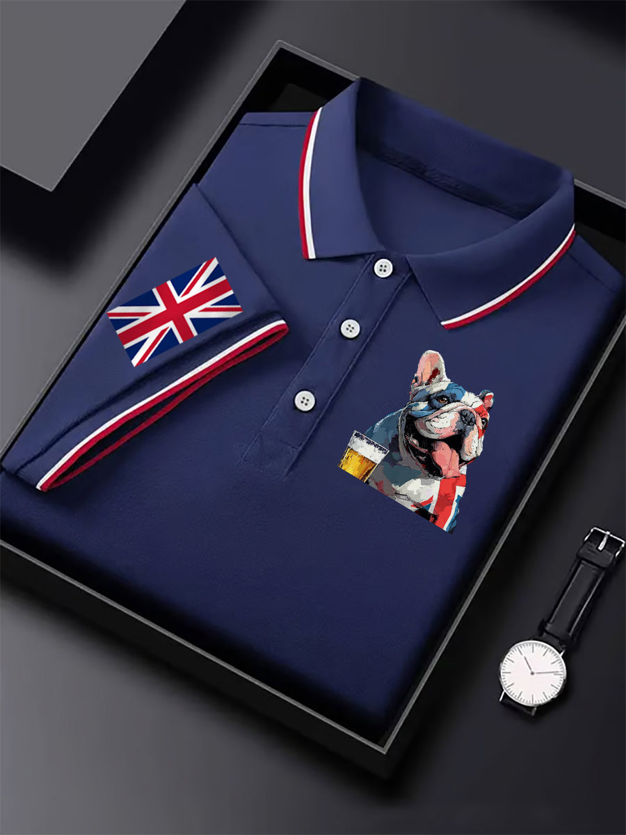 Men's Vintage England Flag Casual Shirt