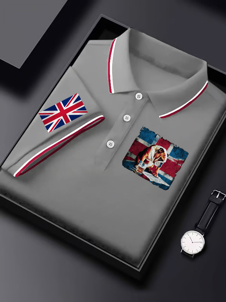 Men's Vintage England Flag Casual Shirt
