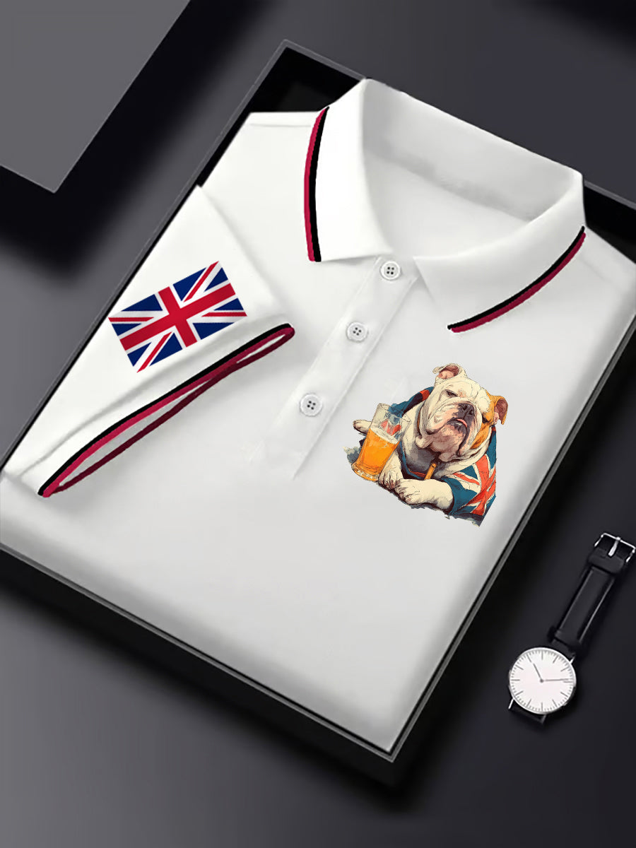 Men's Vintage England Flag Casual Shirt
