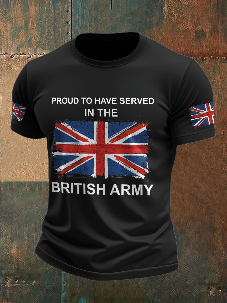 Men's British Veteran Printed T-shirt