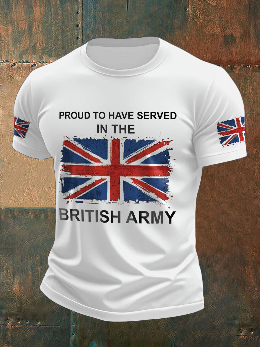 Men's British Veteran Printed T-shirt