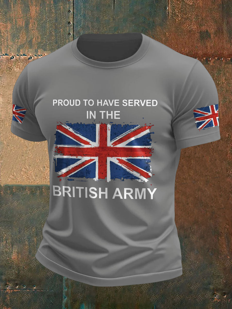Men's British Veteran Printed T-shirt