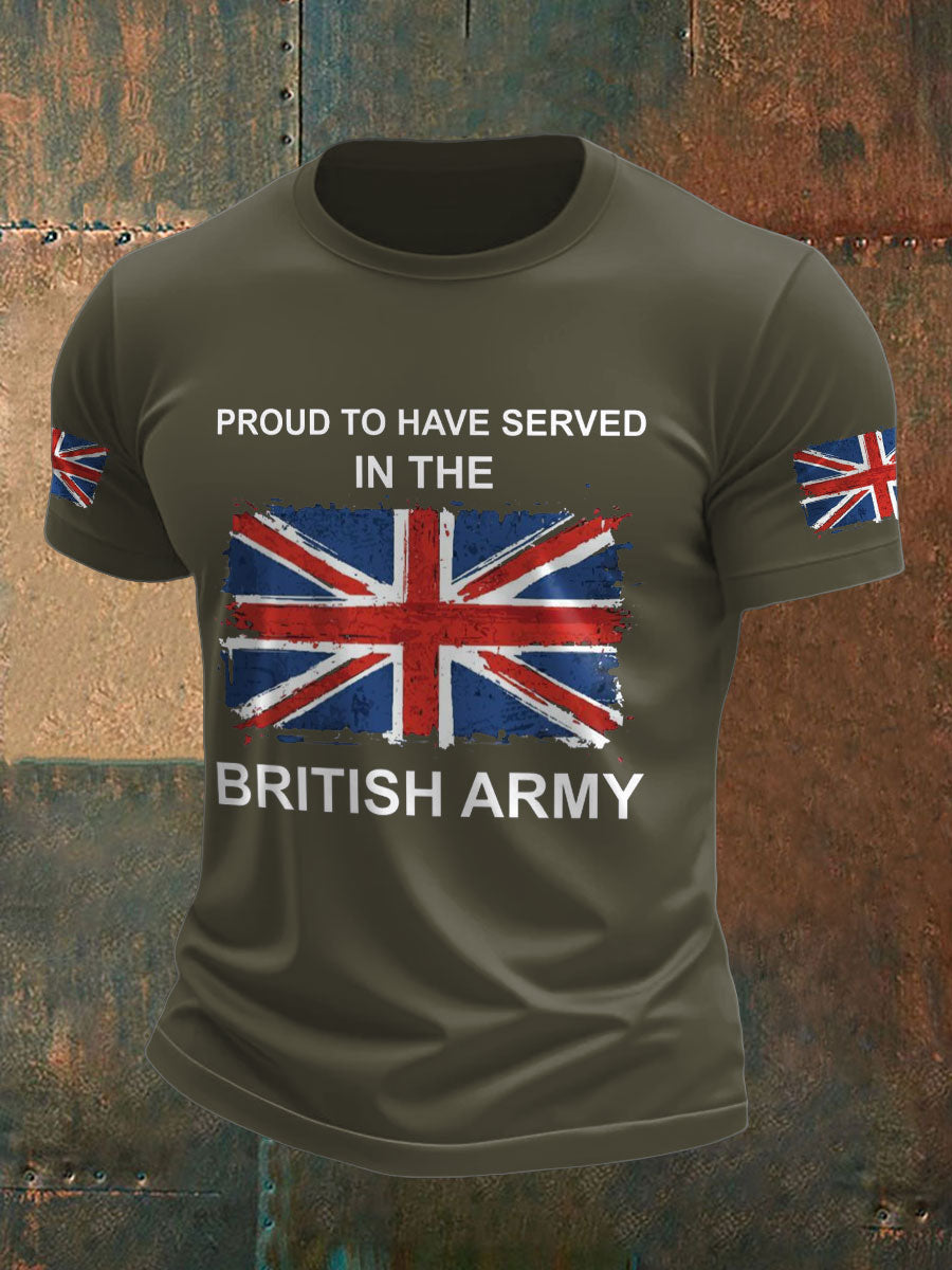 Men's British Veteran Printed T-shirt