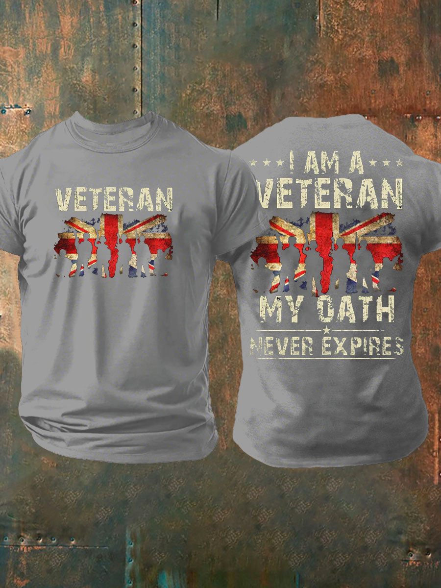Men's British Veteran Printed T-shirt