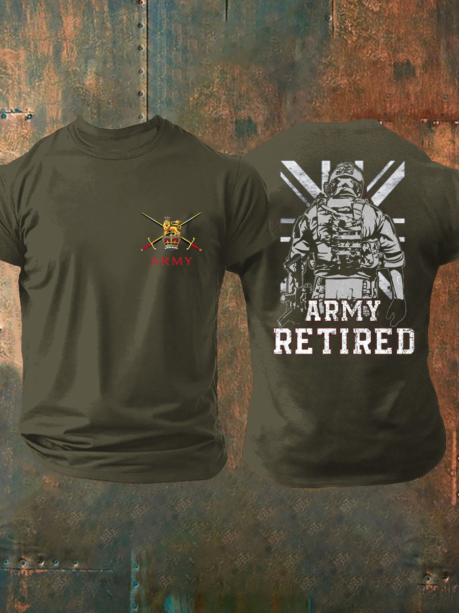 Men's British Veteran Printed T-shirt