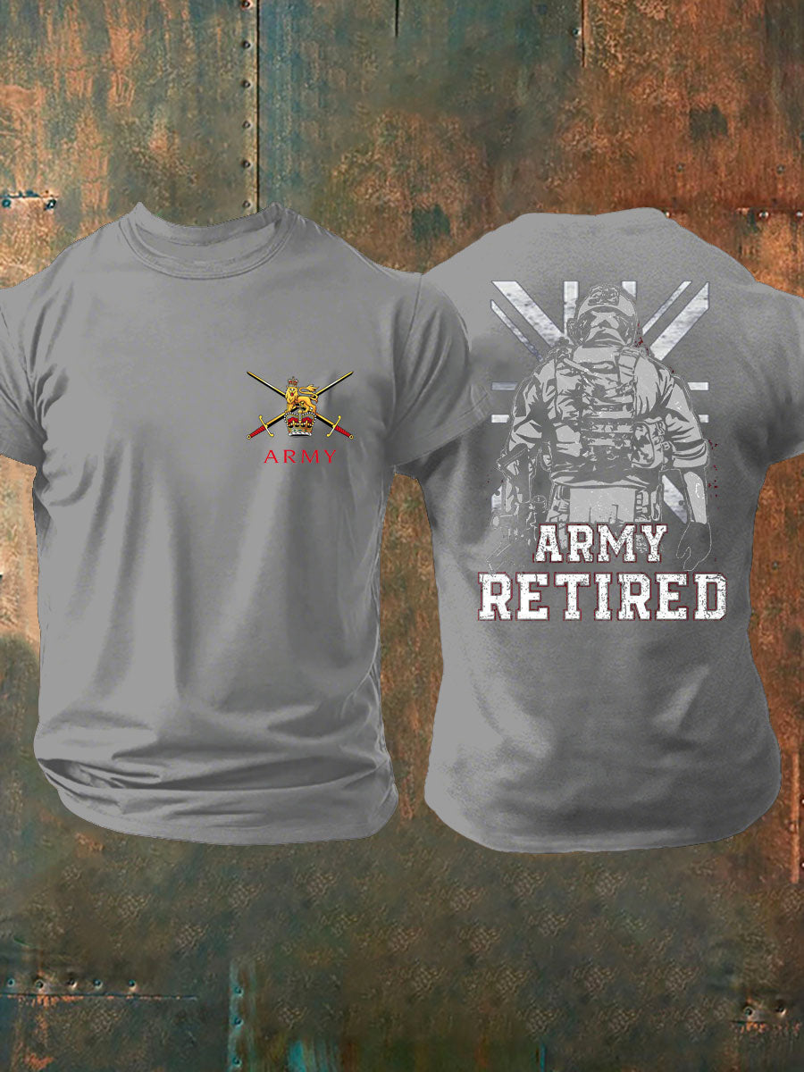 Men's British Veteran Printed T-shirt