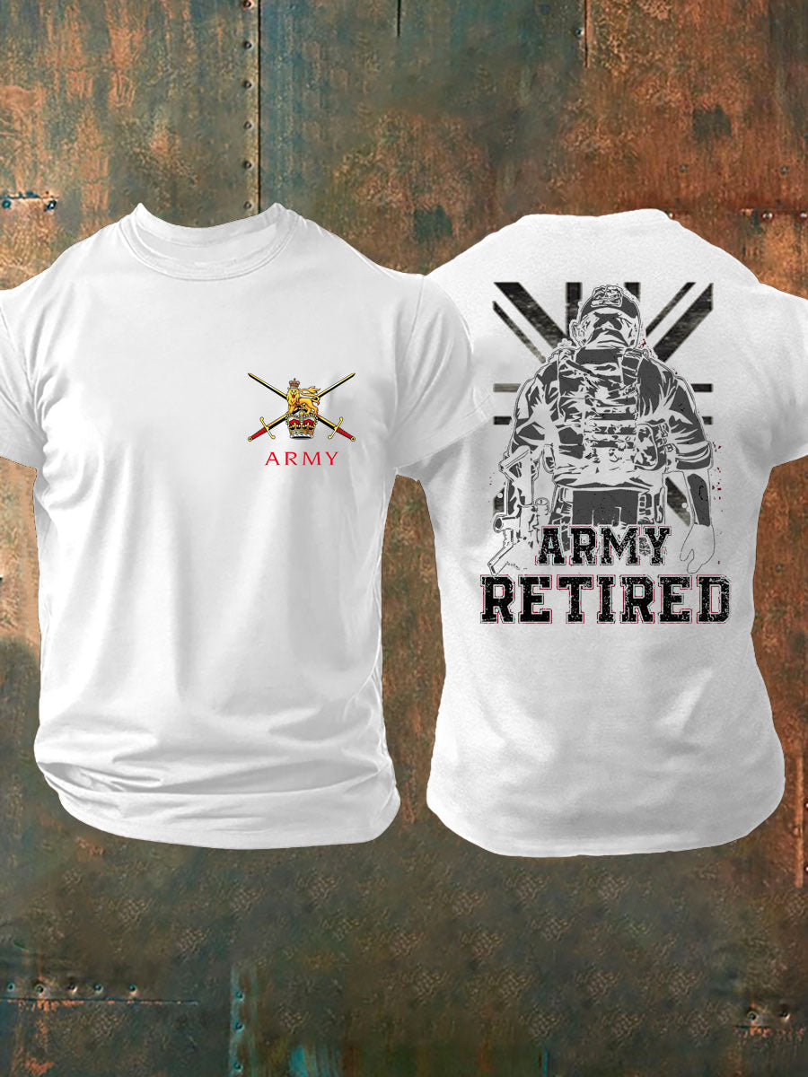 Men's British Veteran Printed T-shirt