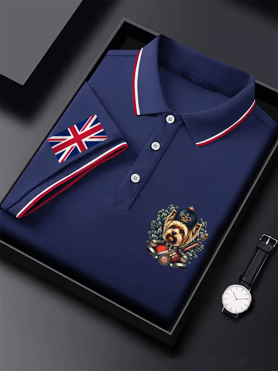 Men's England Flag Queen's King's Guard Casual Short Sleeve Top