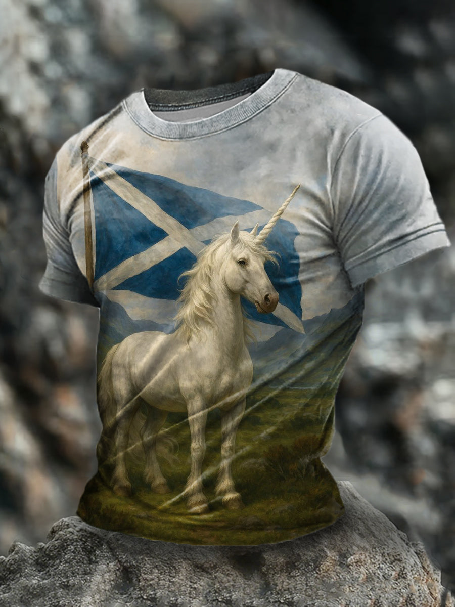 Men's Scottish Unicorn short sleeves t-shirt