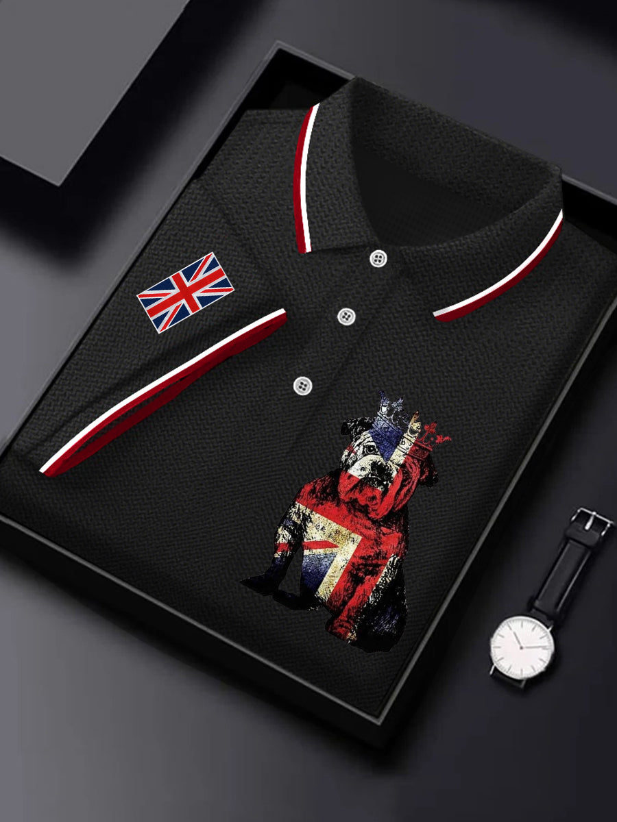 Men's British Bulldog short sleeve Waffle Shirt