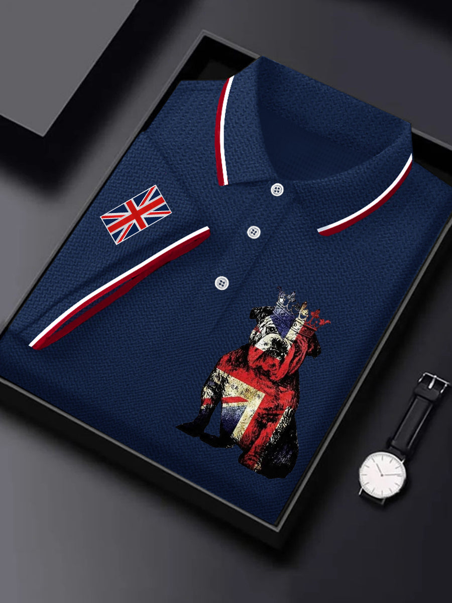 Men's British Bulldog short sleeve Waffle Shirt