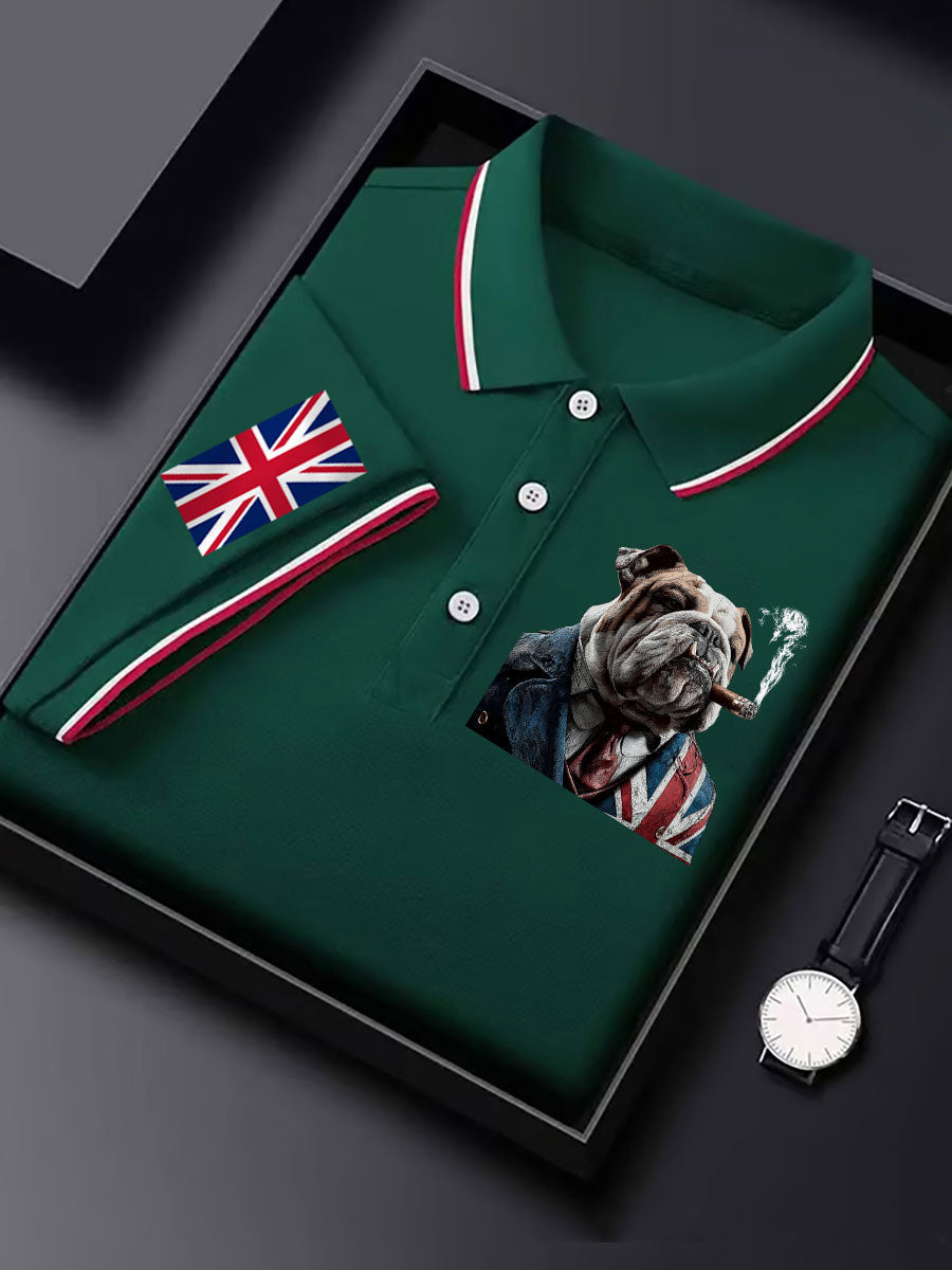 Men's Vintage England Flag Casual Shirt