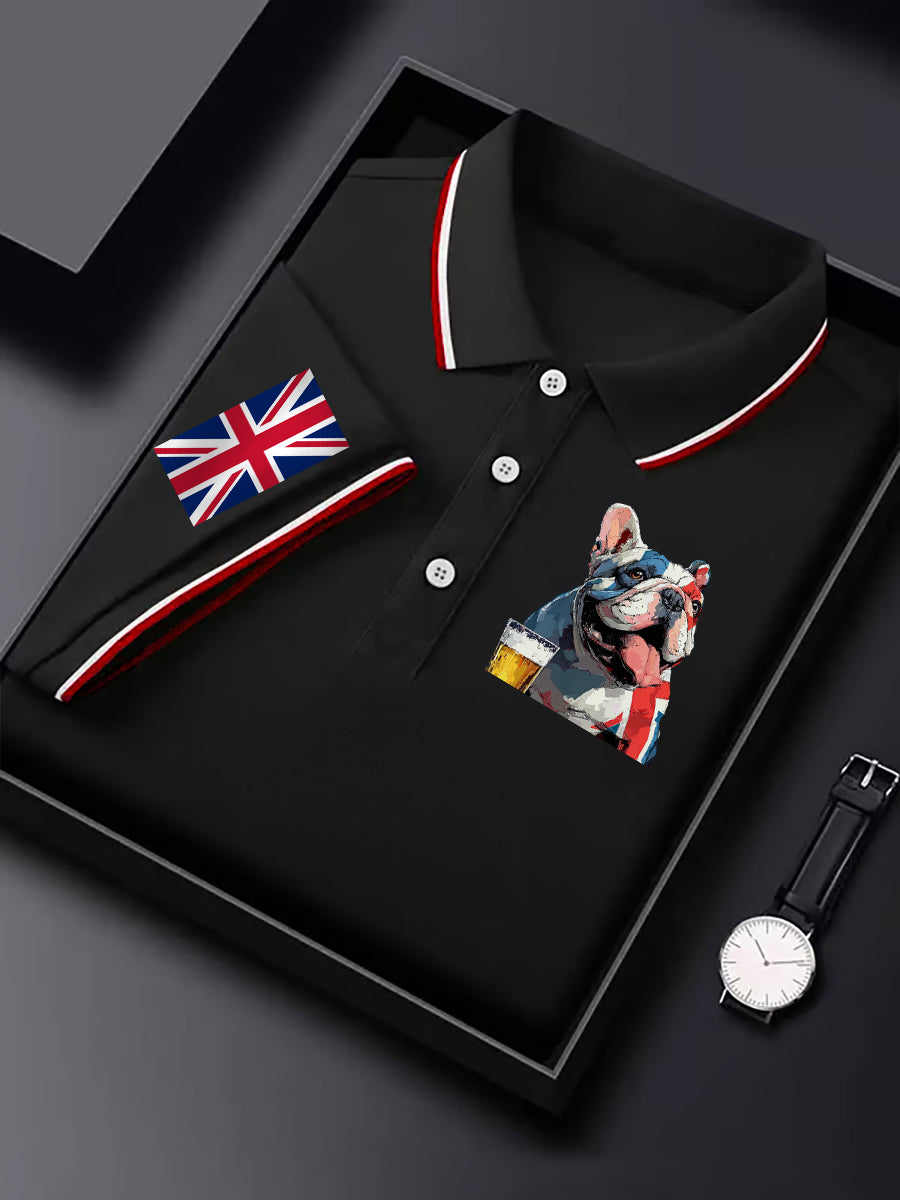 Men's Vintage England Flag Casual Shirt