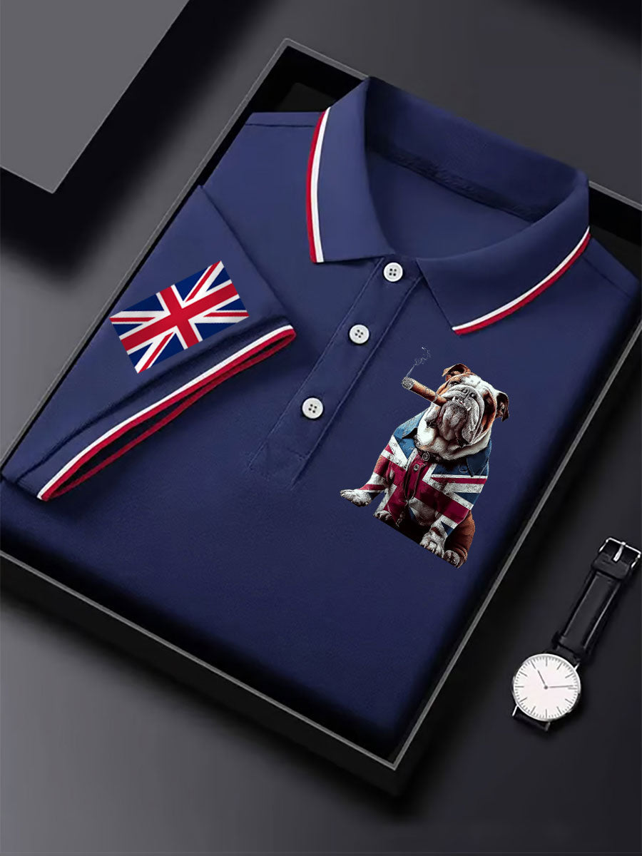 Men's Vintage England Flag Casual Shirt